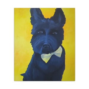 Custom hand painted pet portrait