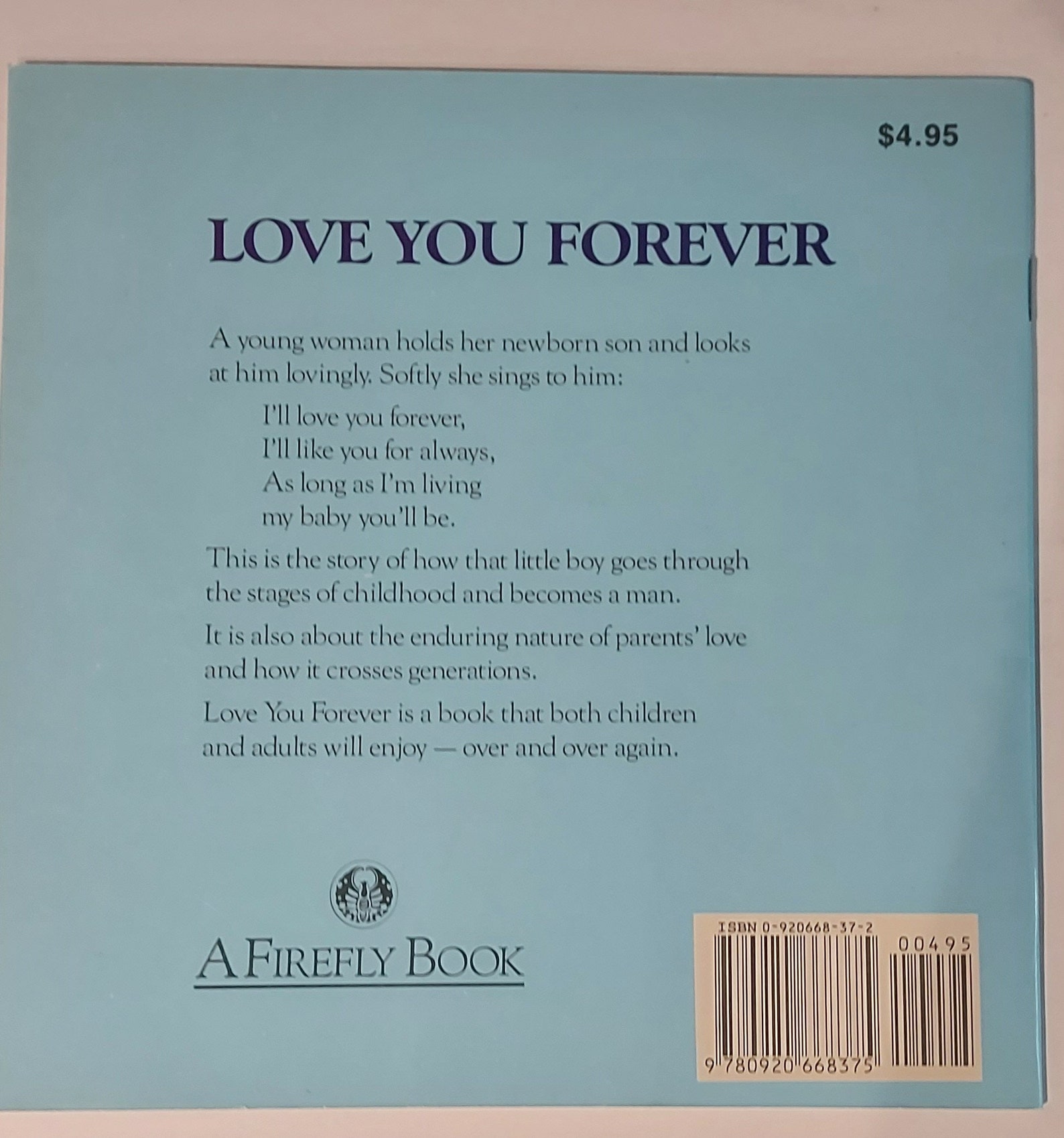 Love You Forever By Robert Munsch 1995 Etsy