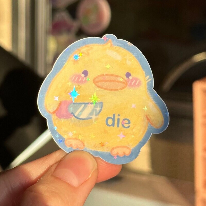 Duck Knife Sticker Etsy Singapore