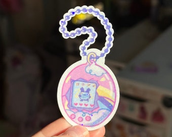 Tamagame Sticker: Wasserfester Glitter Kawaii Haustier Sticker