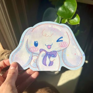 CinnaDog Wetterfester Autoaufkleber | Cinnamon Roll Autoaufkleber, süßer Autoaufkleber, Kawaii Anime Hund Aufkleber