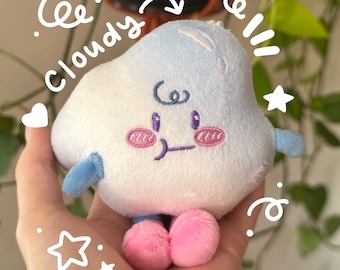 Cloud Plush Keychain: Kawaii Bag Charm, Collector Plushie
