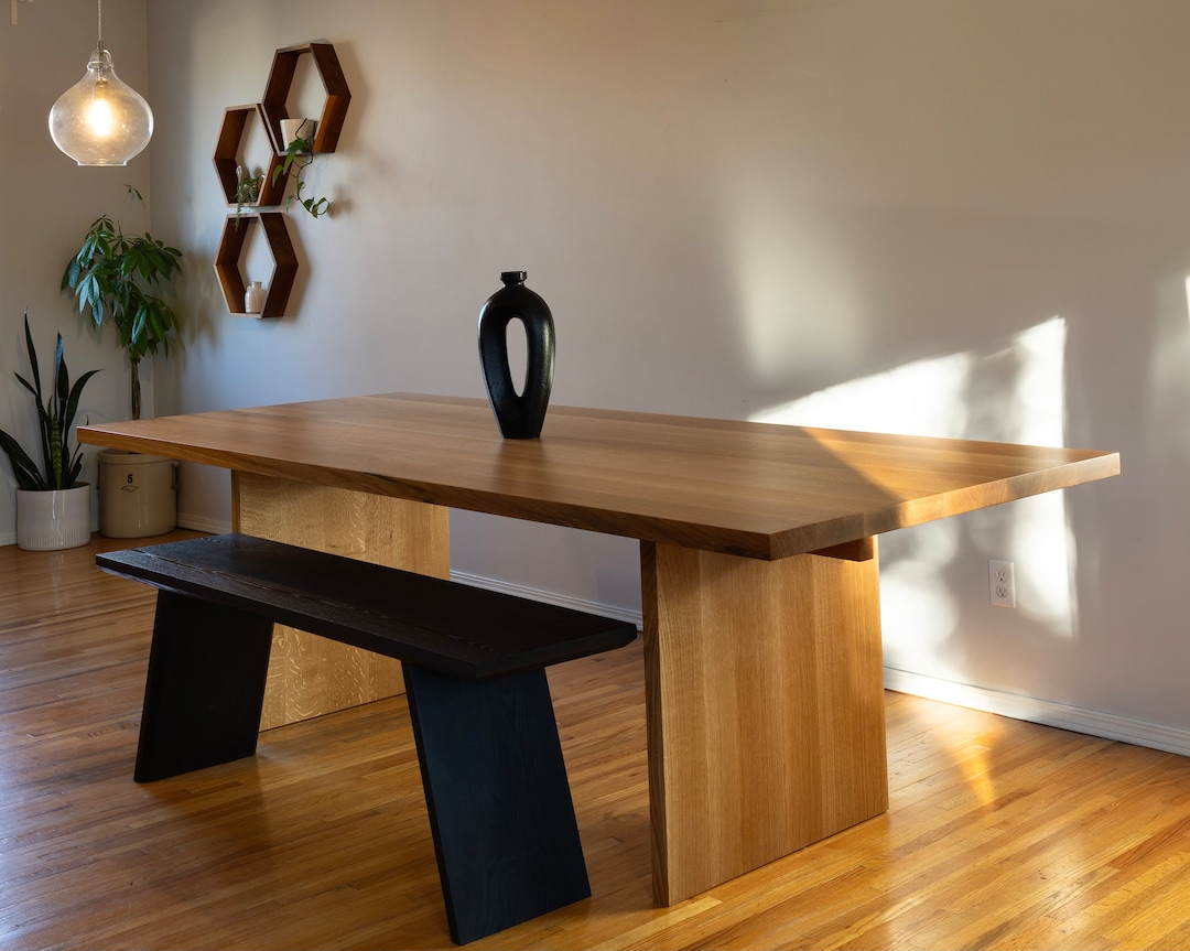 White Oak Dinning Room Table - Etsy