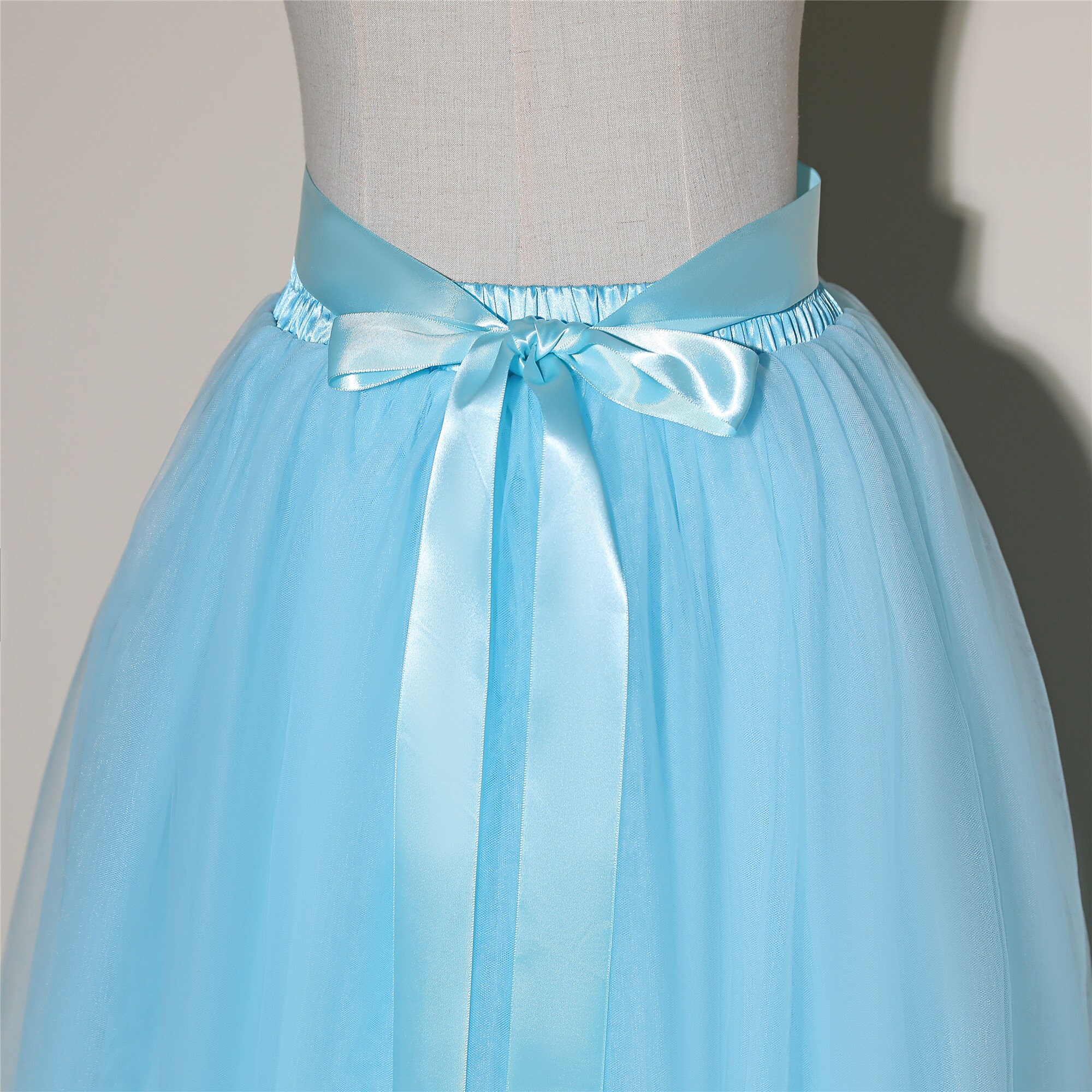 Blue Tutu Skirt Long Tulle Skirt Wedding Bridesmaid Skirt Etsy