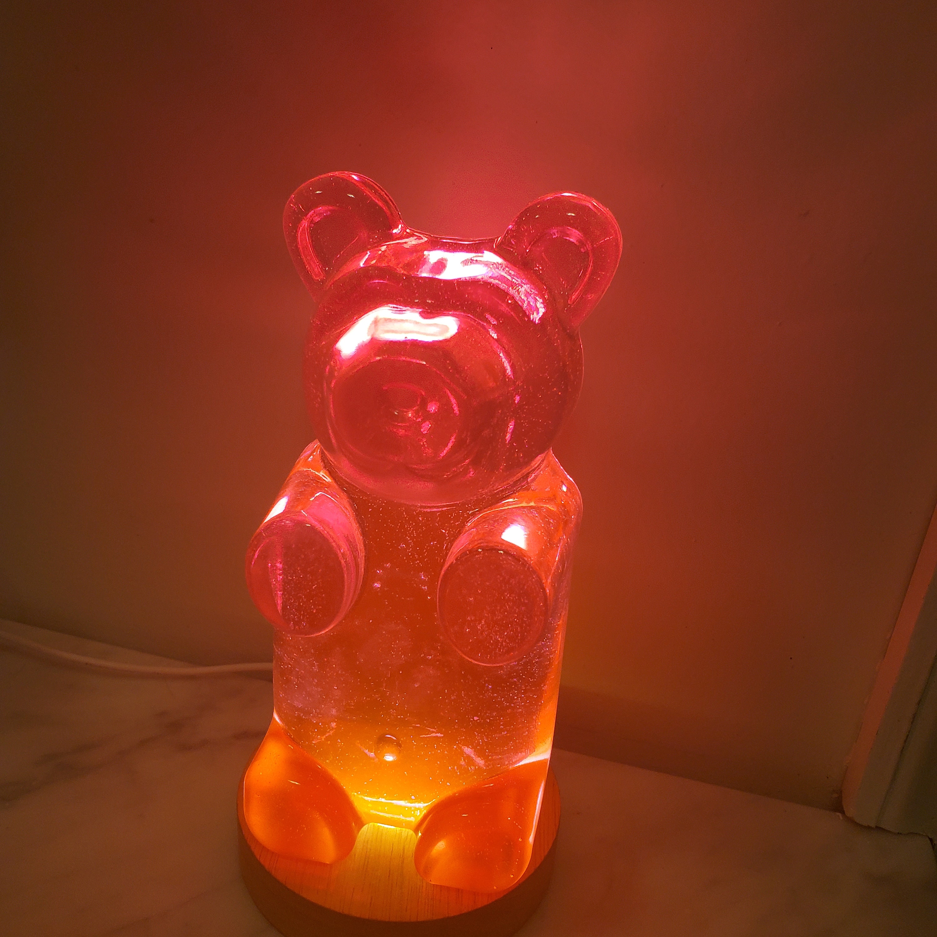 King Gummy Bear Night Light Resin Home Decor Pop Art - Etsy