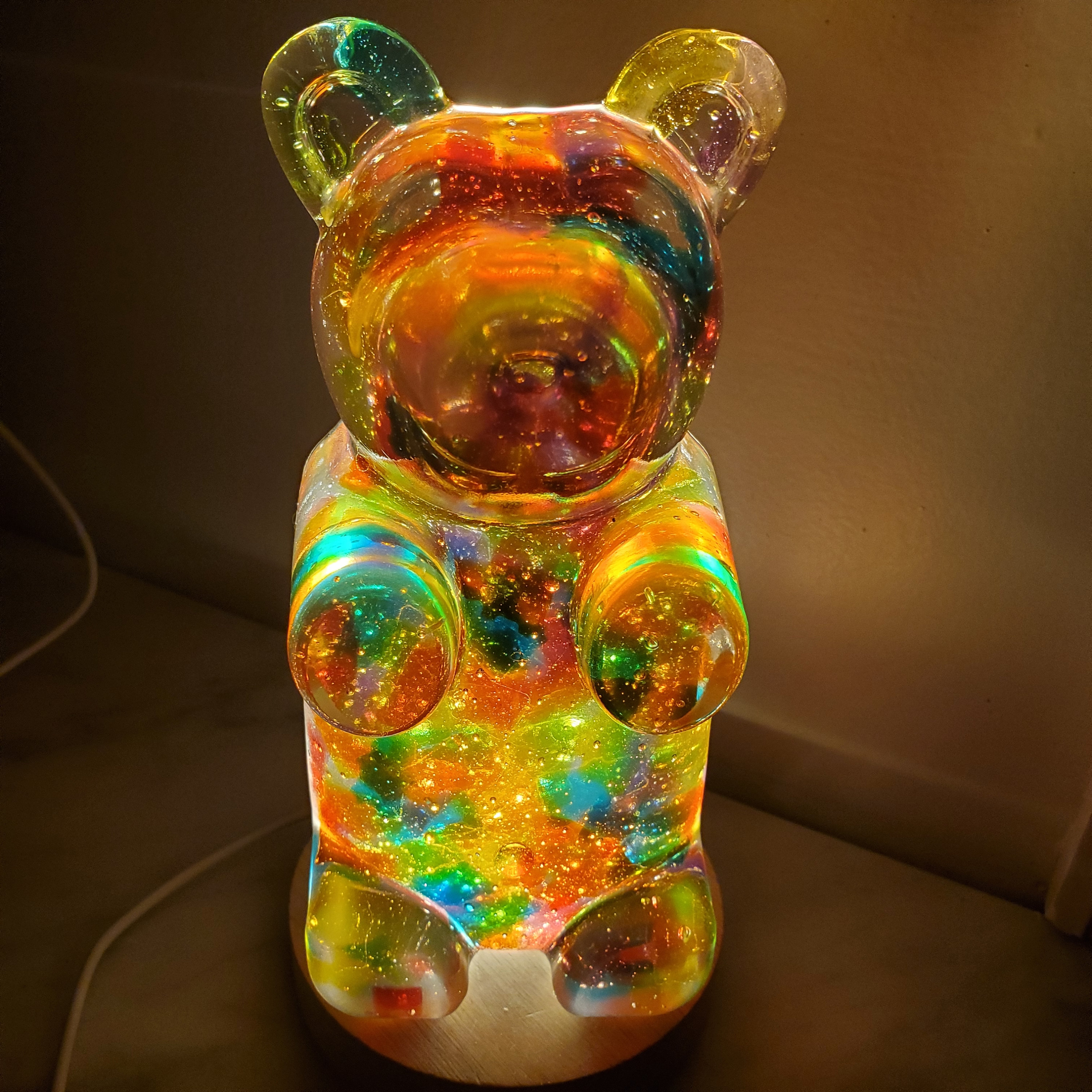 King Gummy Bear Night Light Resin Home Decor Pop Art - Etsy