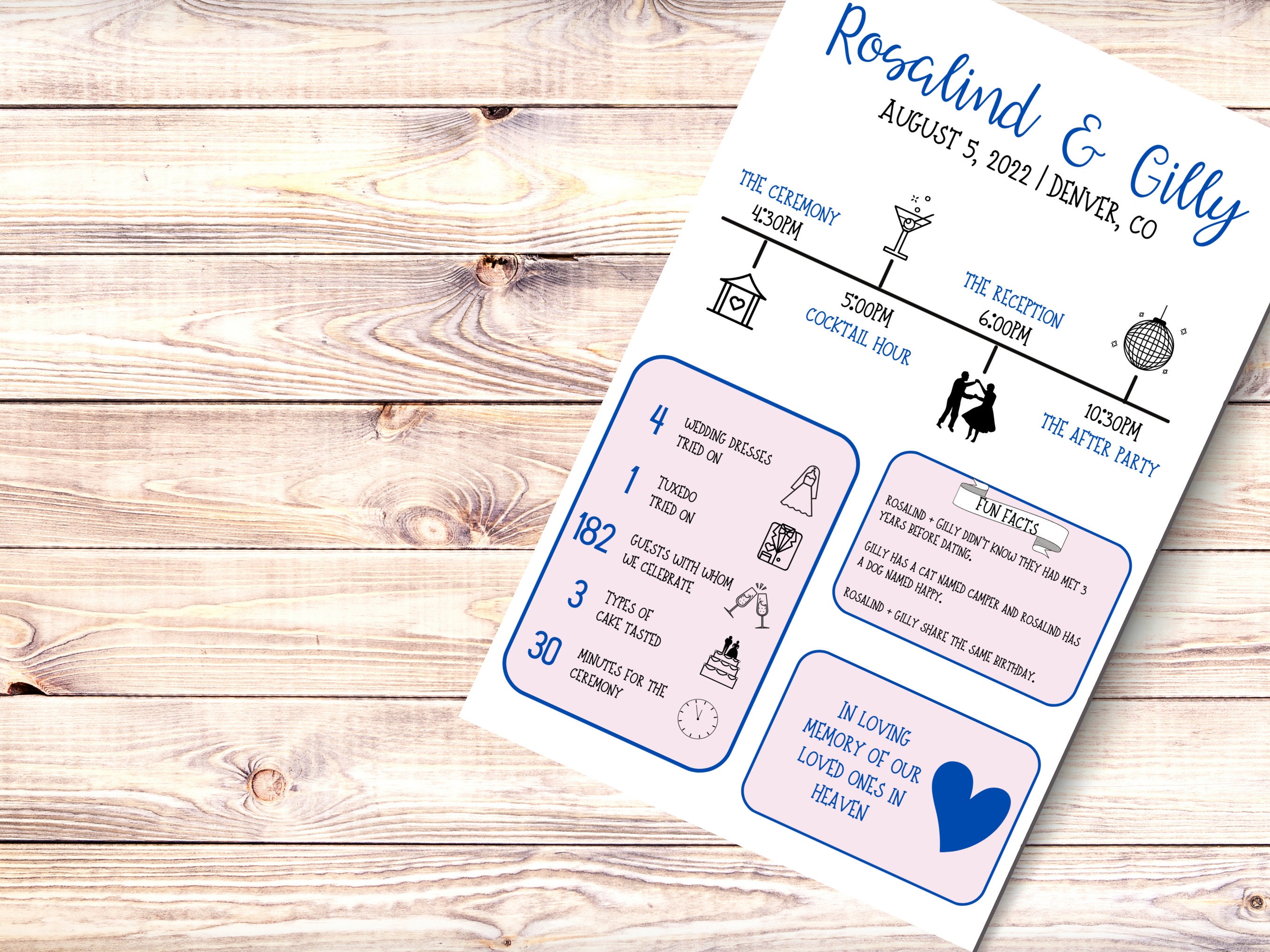 Fun Printable Wedding Programs Wedding Program Template - Etsy