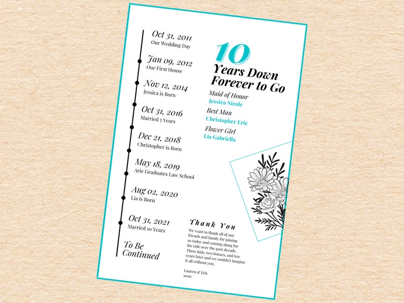 Printable Vow Renewal Programs Wedding Program Template Etsy Printable Vow Renewal Programs Wedding Program Template Etsy