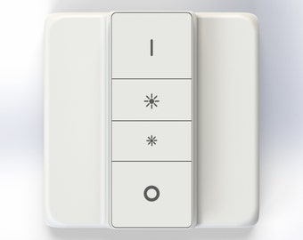 Magnetic Cover Plate for Philips Hue Dimmer - UK Light Switches - For Hue Dimmer V1 & V2 - No Screws and No Switch Removal Necessary