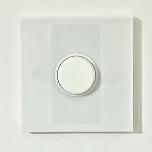 Magnetic Cover Plate for Philips Hue Smart Button - UK Light Switches - No Screws and No Switch Removal Necessary