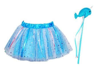 Wish upon a star tutu wand set blue ballet tutu ballet skirt ballerina dancers costume ballet performance costume