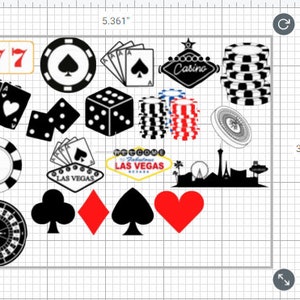 POKER las vegas fichas cartas dados