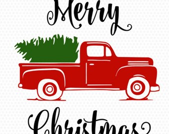 Buon Natale con Old Truck SVG