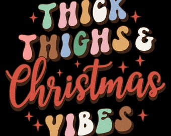 Cosce grosse di Natale e vibrazioni natalizie SVG