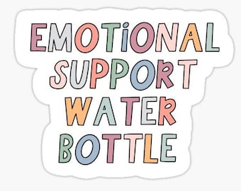 Supporto emotivo Bottiglia d'acqua SVG