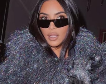 Paparazzi Icon Shields – Mirrored Rectangle Sunglasses • Violet Icon & Blade Black Futuristic Wraparound Shades Y2K Goggles