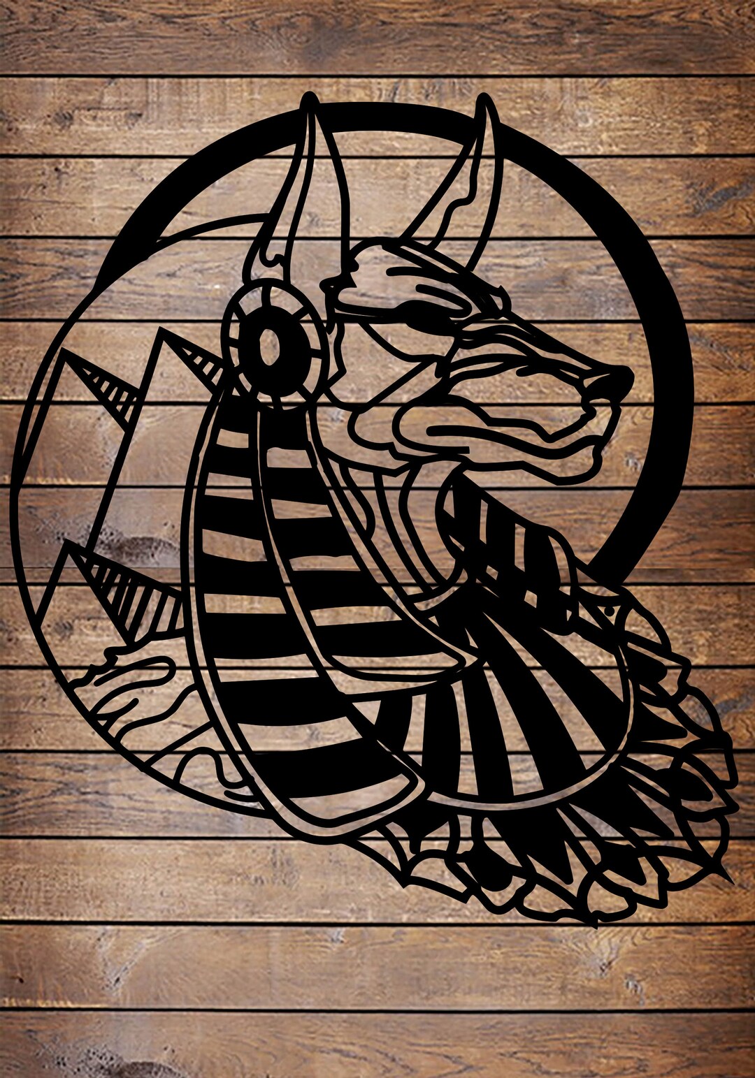 Ancient God Anubis con pirámides SVG / PNG Cricut Vinyl NFL Vector ...