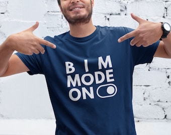 BIM Mode On (White) - Unisex T-Shirt