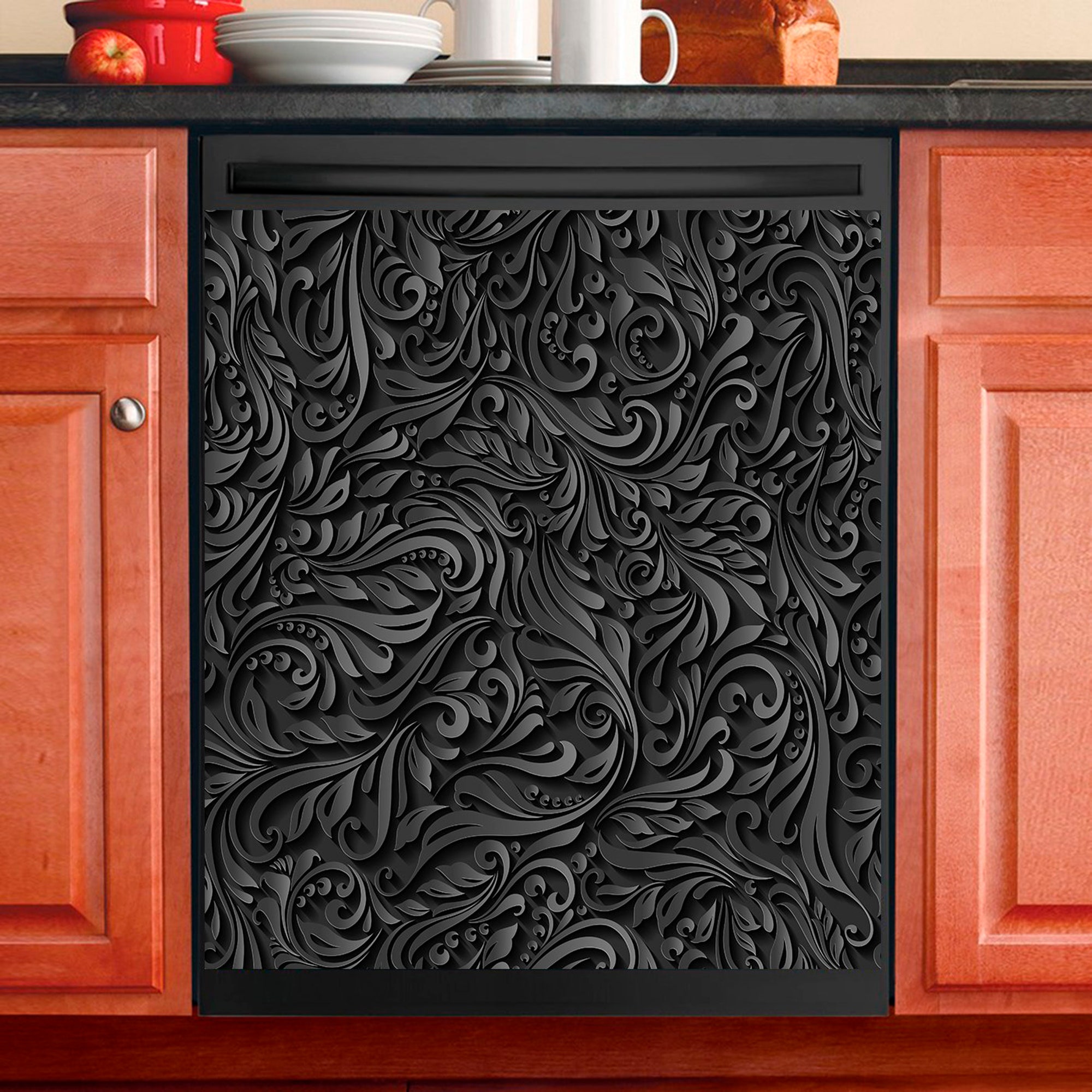 Beautiful Dark Dishwasher Magnet Cover