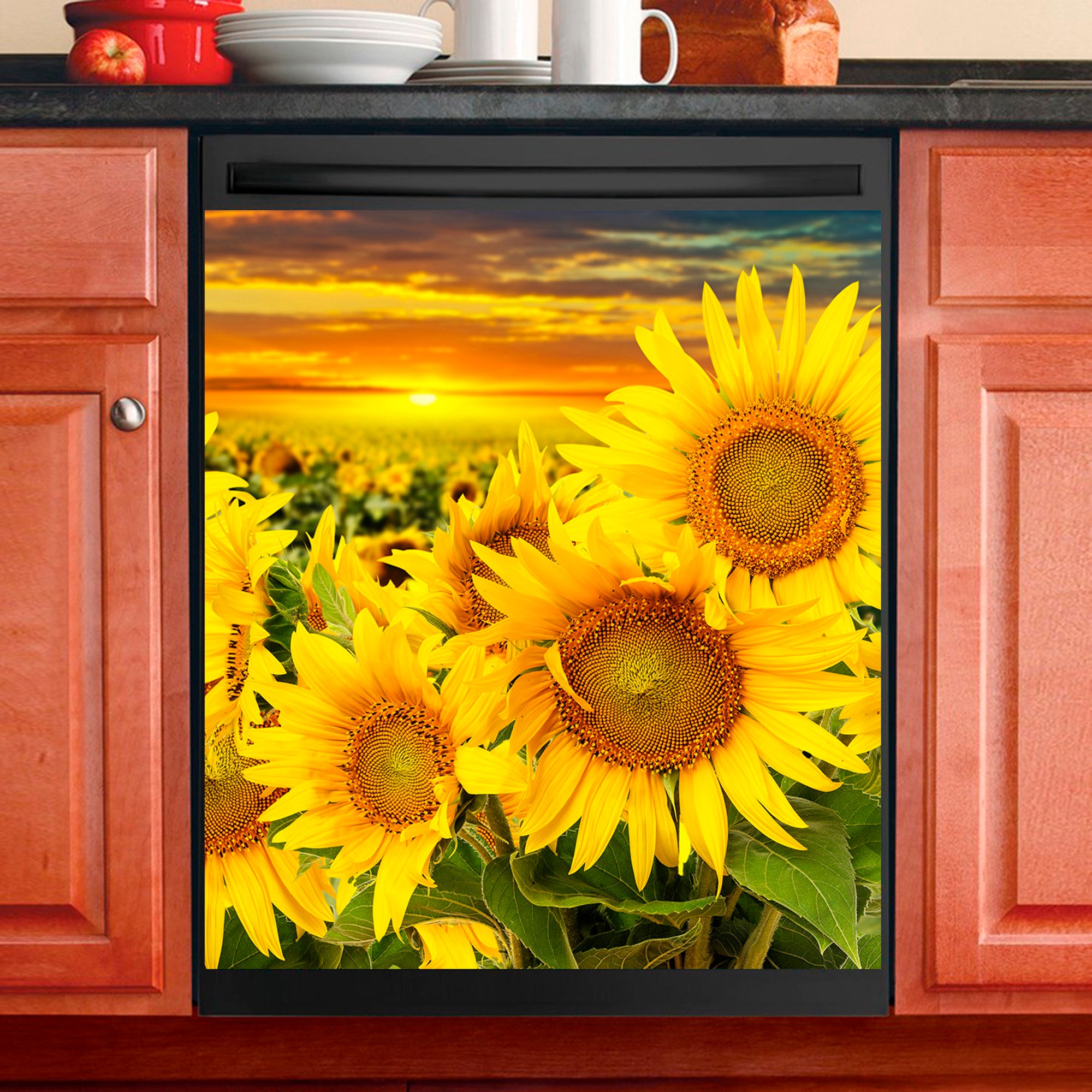 Beautiful Sunflowers Dish Washer Covers