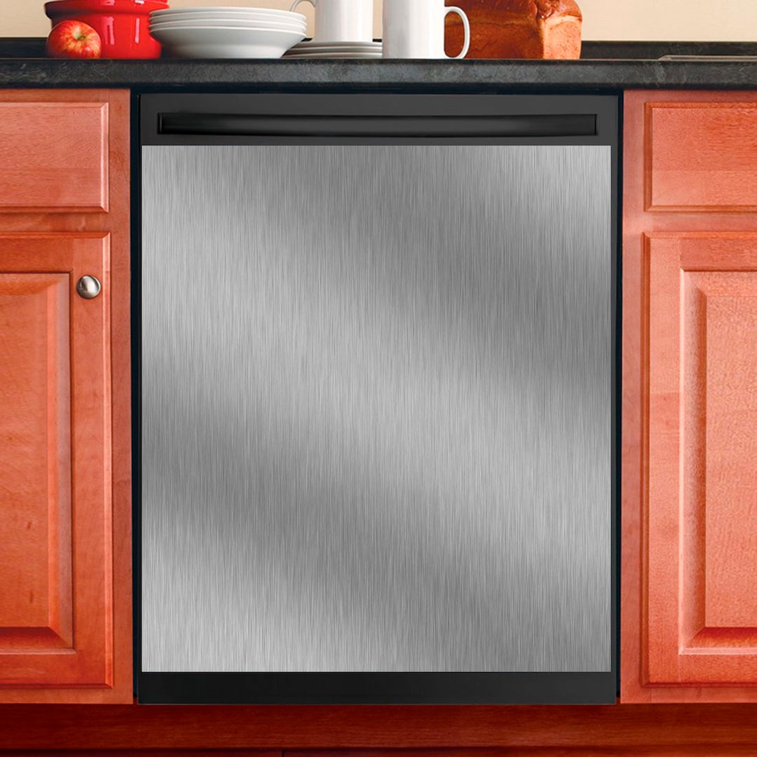 Kitchen Decor Dishwasher Cover Stainless Steel Etsy