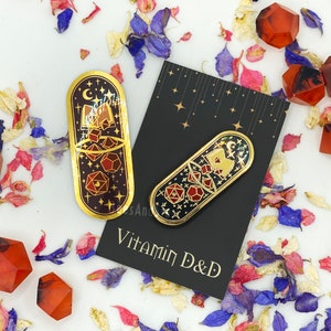 Vitamin DnD: Dungeon Master Enamel Pin and Sticker | DnD Gifts