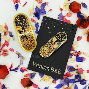 Vitamin DnD: Ranger Class Enamel Pin and Sticker | DnD Gifts