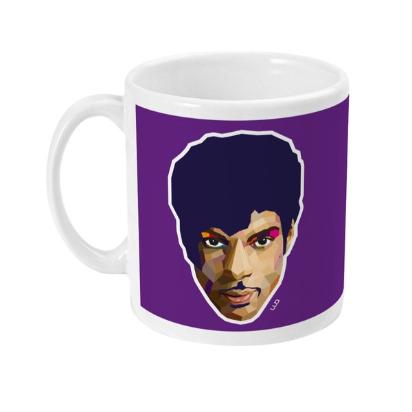 Prince 11oz Mug/Prince Rogers Nelson/Purple rain/When Doves Dry/1999/Diamonds & Pearls/Paisley Park/Real Music Lovers Quote