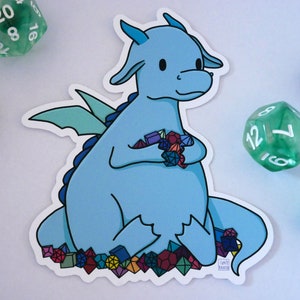 Dice Dragon Vinyl Sticker