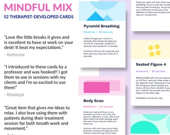 Mindful Mix Cards: 52-Card Set for Mindfulness and Relaxation