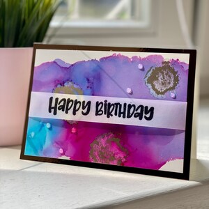 Glückwunschkarten Geburtstag,  4 verschiedene Ausführungen