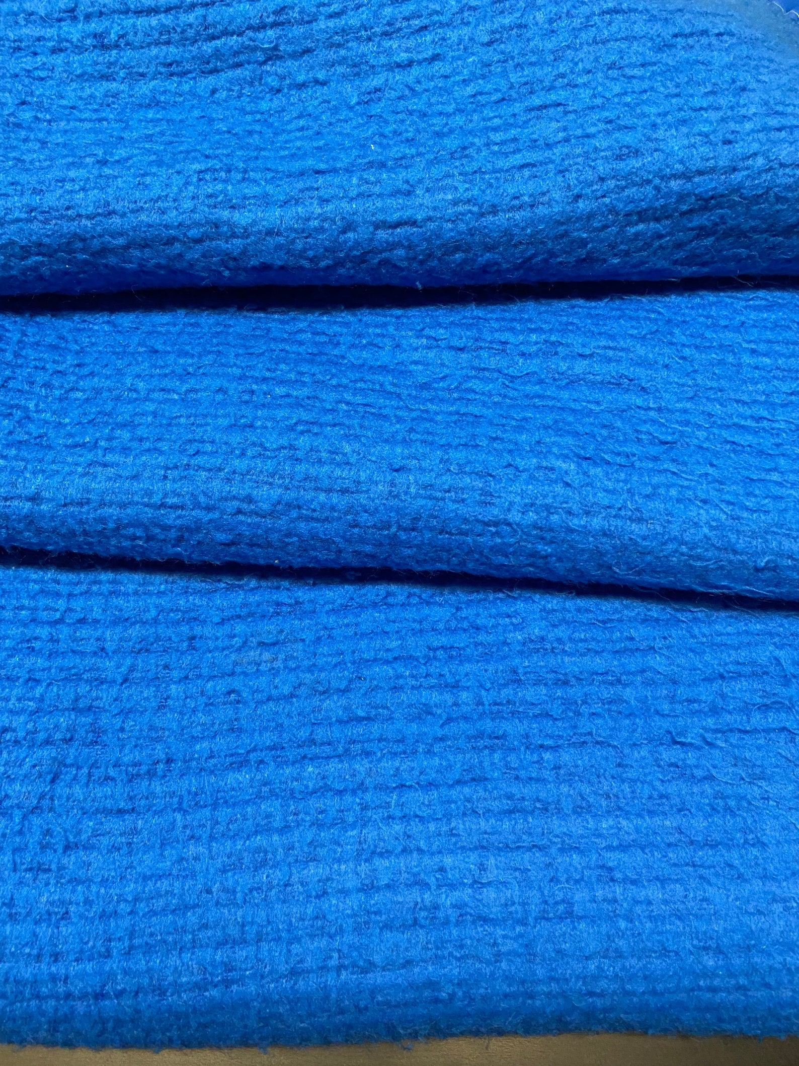 Vintage Satin Trim Waffle Weave Acrylic Blue Thermal Blanket | Etsy