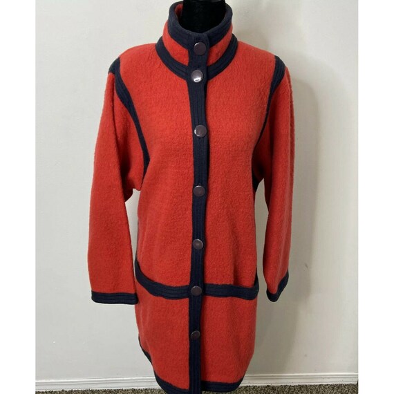 Vintage Spanner Imports 70s Mohair Wool Hipster Red C… Gem