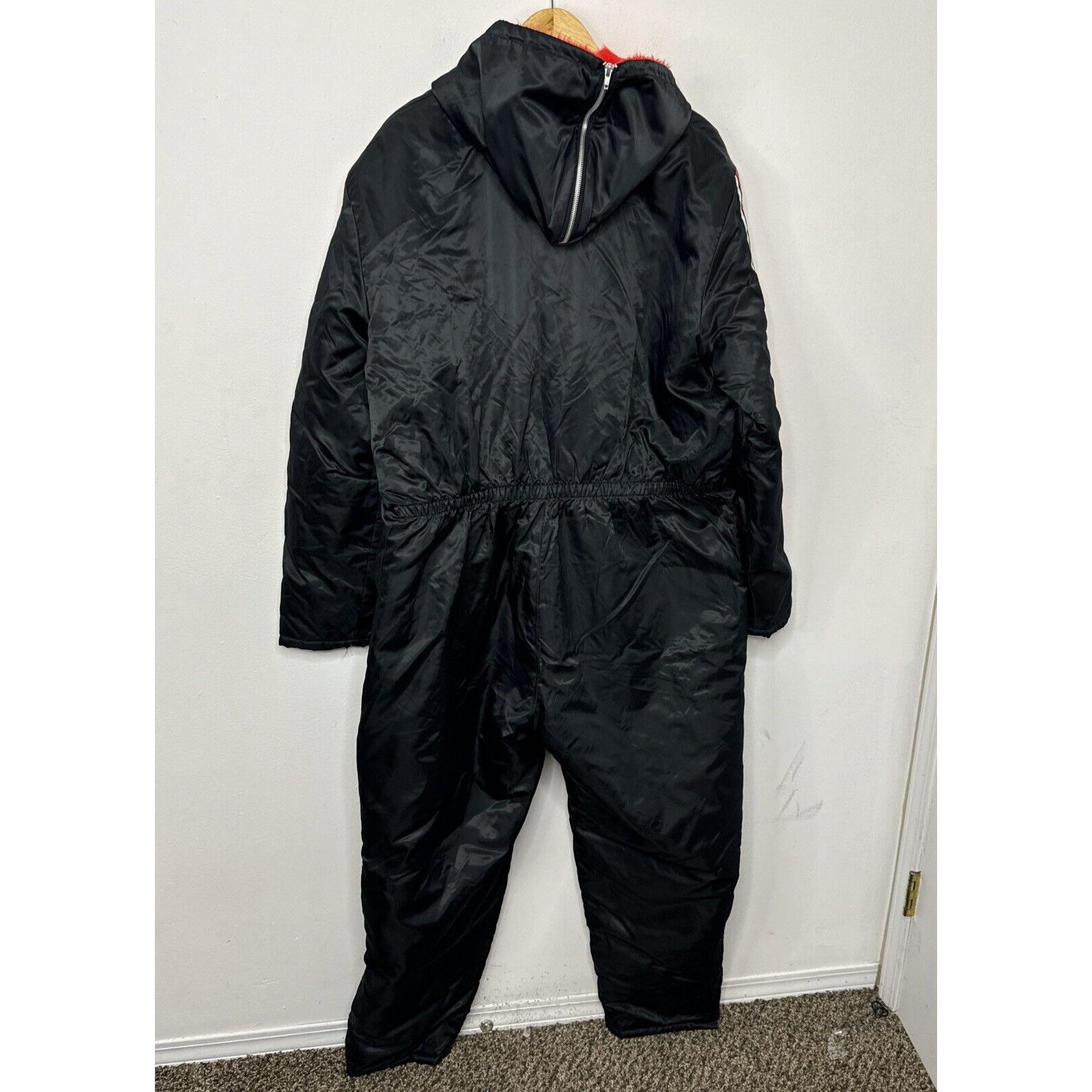 Vintage Stratford Snowmobile Snow Ski Winter Suit Men XL BLACK One