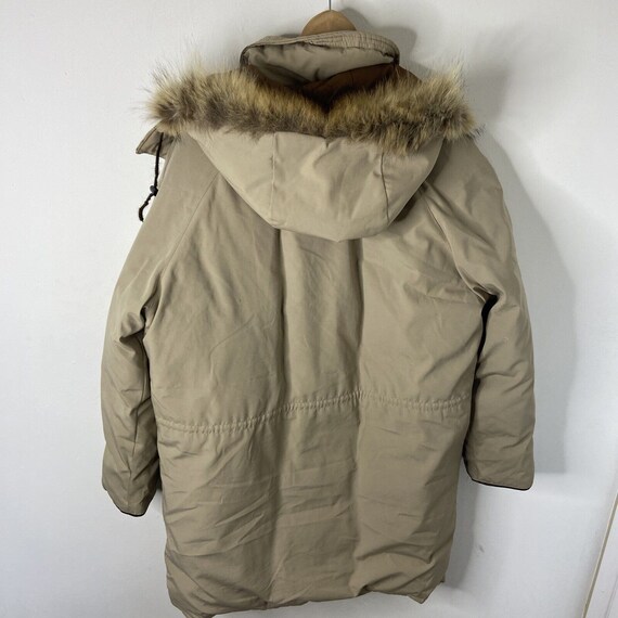 Vintage Tip Top Down Men XL Parka 70s Fur Trim Ho… - image 2