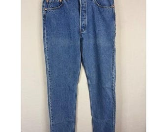 Jeans Levi's 501 XX Original Fit vintage de los años 90 para hombre, talla 34x38, mezclilla azul, Canadá