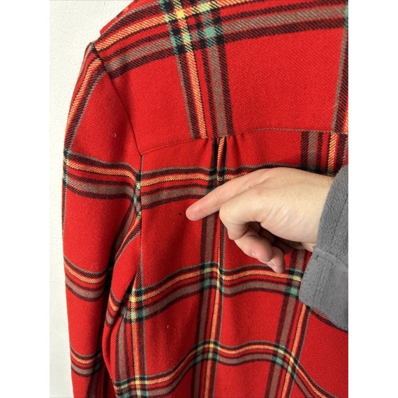 Vintage 50s 60s Pendleton 49er Shirt Jacket Red P… - image 7