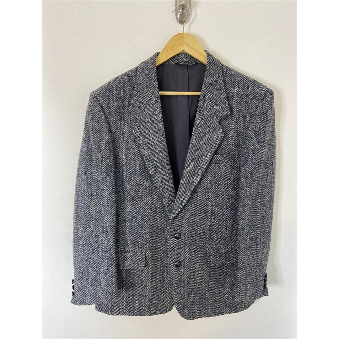 Harris Tweed Moores Men 42 R Gray Blazer Sports Coat Wool Scottish - Etsy