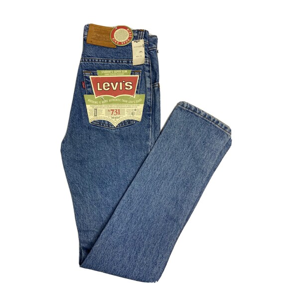 NWT Vintage Levi's 731 Men 28X32 Students Super Slim Blue NWT Vintage Levi's 731 Men 28X32 Students Super Slim Blue