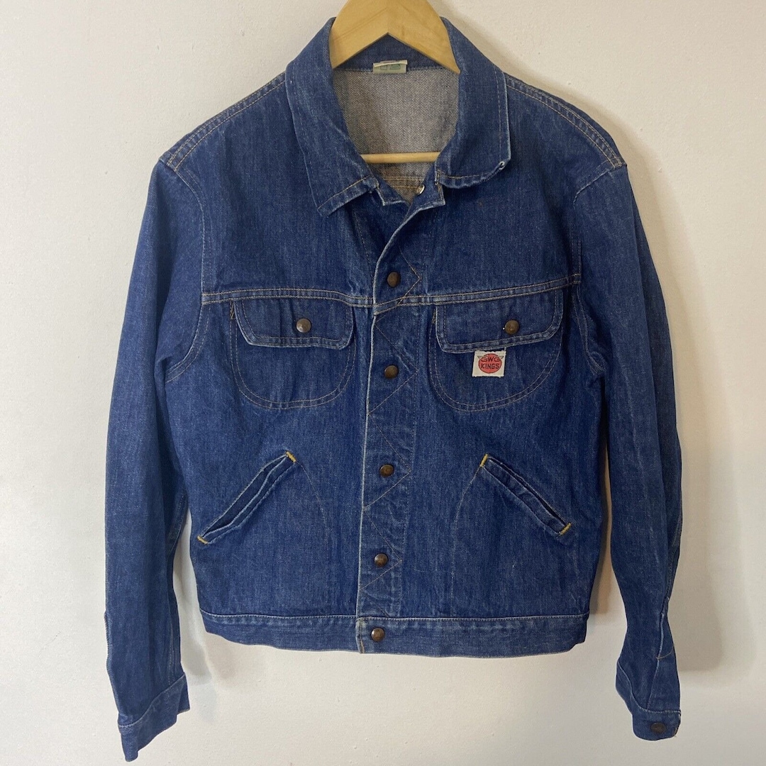 Vintage 70's GWG Kings Denim Jacket Adult Size 42 M Cowboy - Etsy