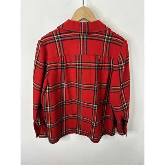 Vintage 50s 60s Pendleton 49er Shirt Jacket Red P… - image 6