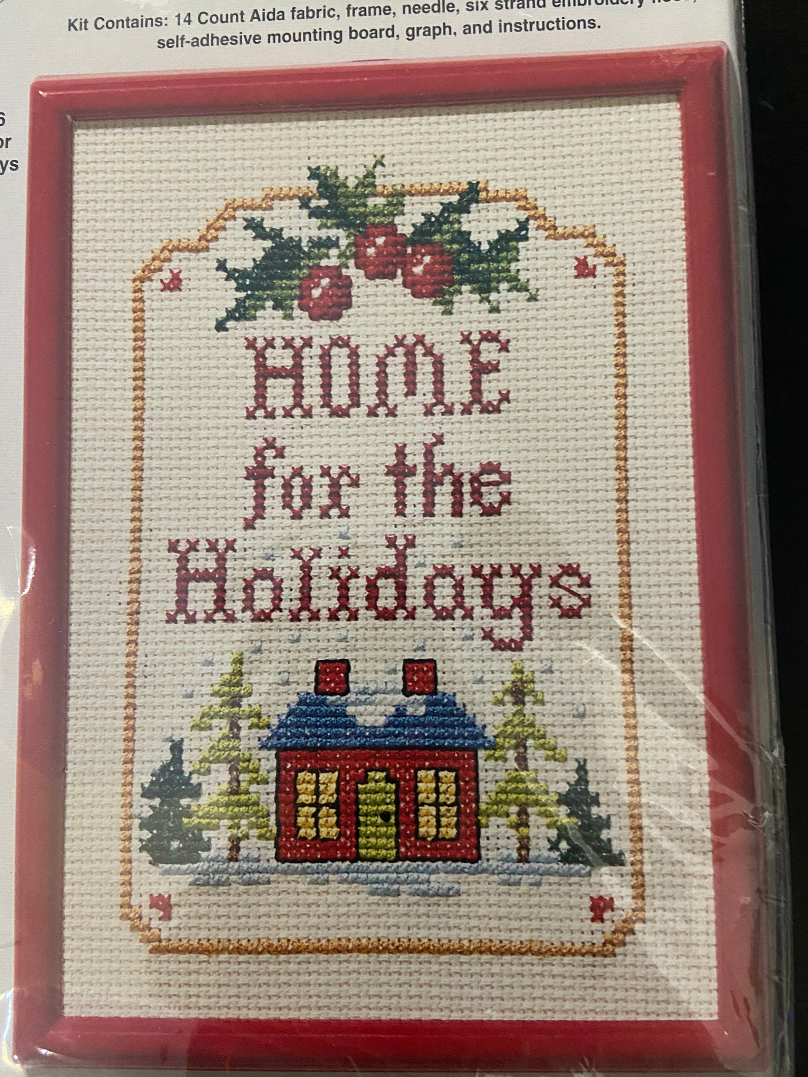 NMI Counted Cross Stitch Kit Christmas Home for the Holidays - Etsy UK