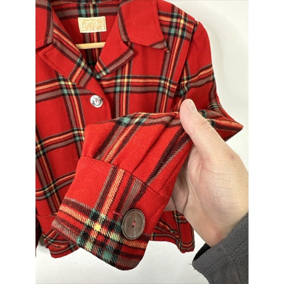 Vintage 50s 60s Pendleton 49er Shirt Jacket Red P… - image 2