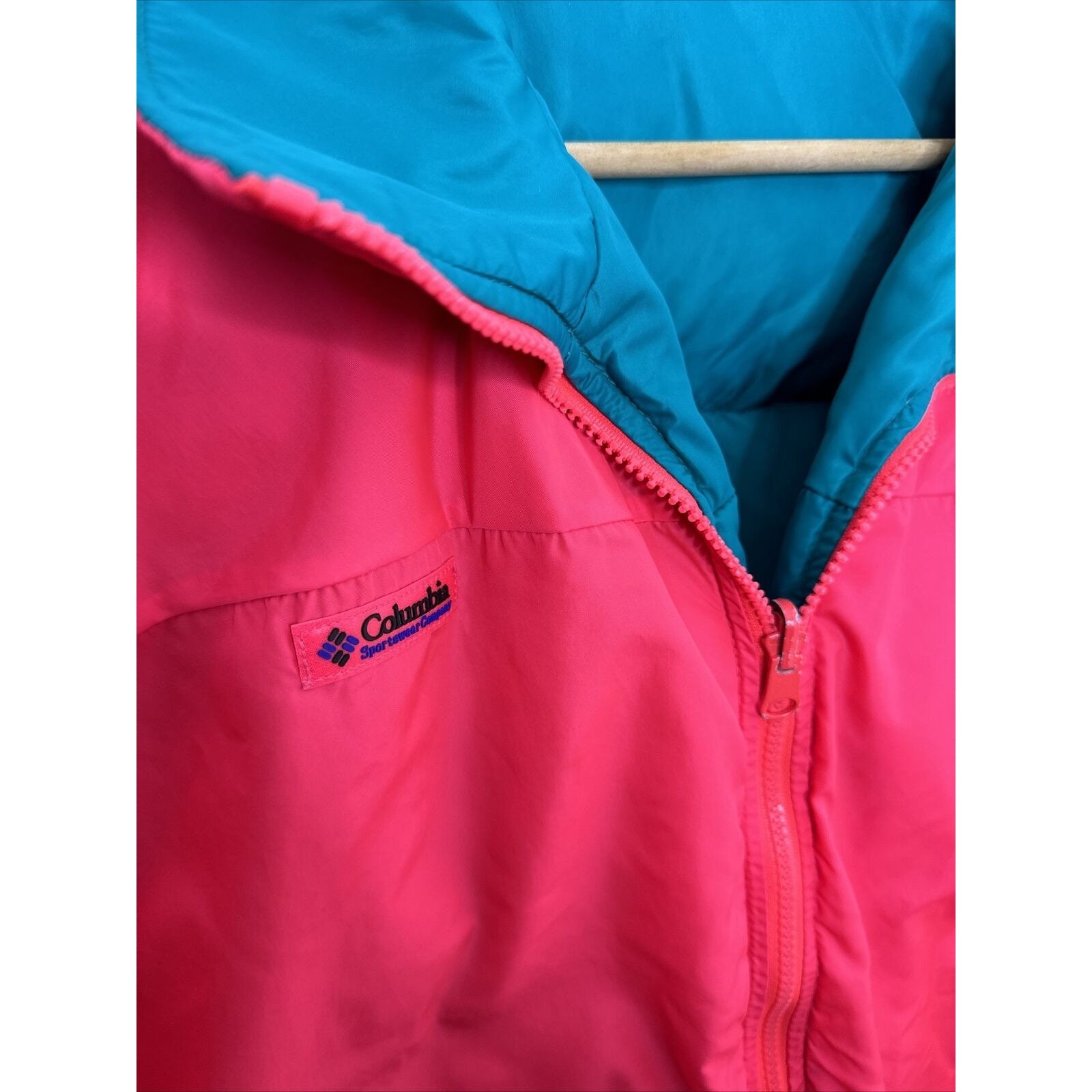 Vintage 1990s COLUMBIA Puffer Thick Winter Puff Down Jacket Pink