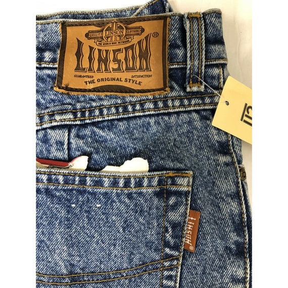 Vintage Linson Indigo Mens 33x34 Blue Denim Jeans… - image 6