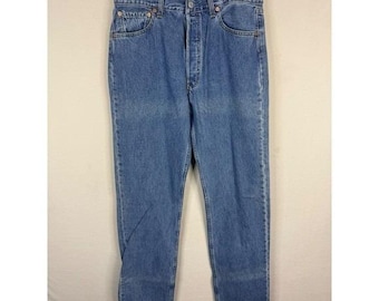 Levi's 501 Original Fit vintage de los años 90 para hombre, talla 34x38, azul medio, Canadá