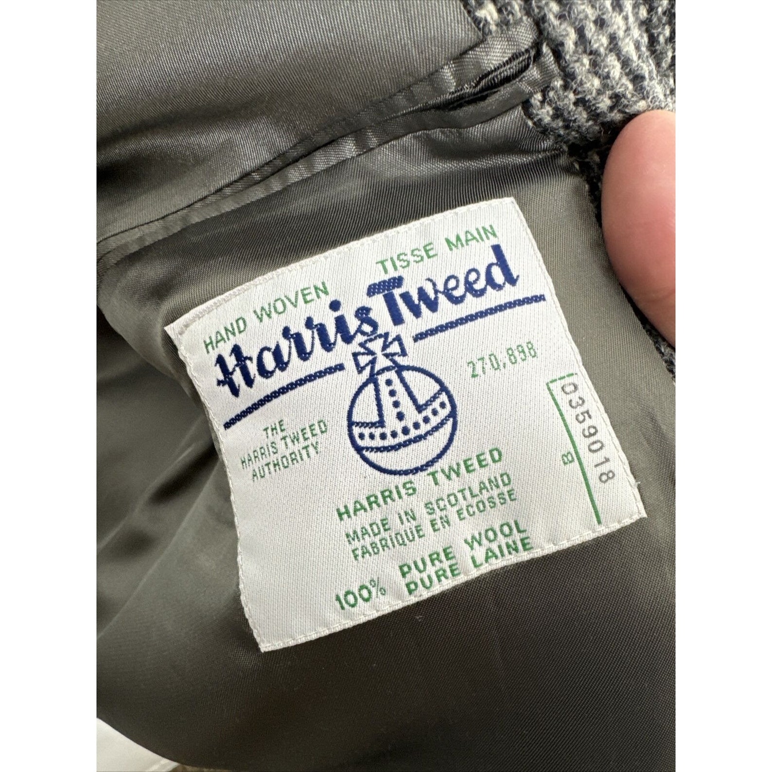 90s~00'S MOORES Harris Tweed Harris Tweed Color Nep Wool Tailored Jacket Men's L size /eaa492494