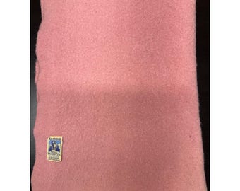 Vintage Kenwood Pink Wool Thermal Blanket 52X77 In Canada