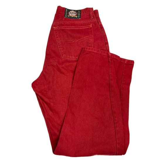 Red hotsell boyfriend jeans