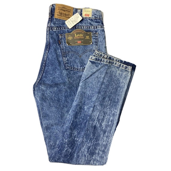 NWT Levi’s Vintage 80s 90s Men 36X32 Acid Wash Je… - image 1